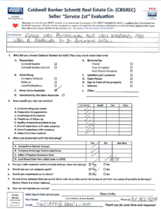 Testimonial, Evaluation Form from Diane Corliss Customer